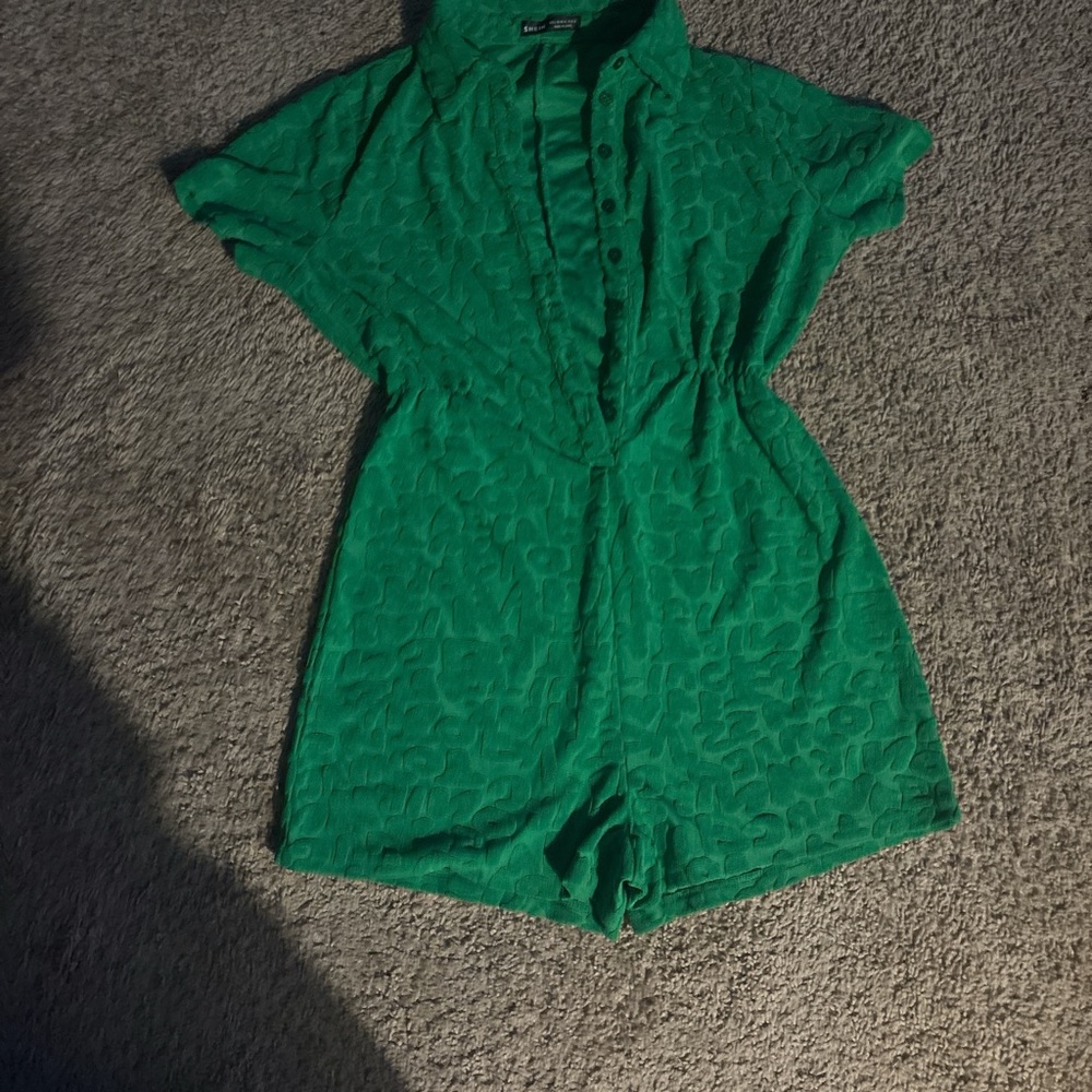 SHEIN Vibrant Green Romper